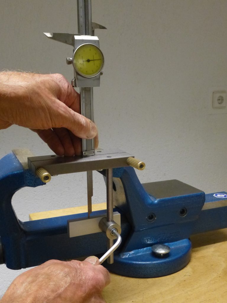 Genaue Maßeinstellung